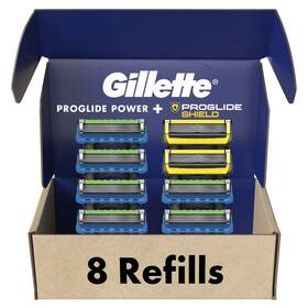 00047400679931 No 047400679931 Mens Razor Blade Refills 6 Pro-glide Power And 2 Shield Cartridges