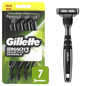No 047400697478 3 Sensitive Mens Disposable Razors 7 Count