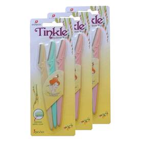 No 609631059007 Tinkle Eyebrow Razor For Women Cheek Facial Hair Removers Trimmer 3 Packs