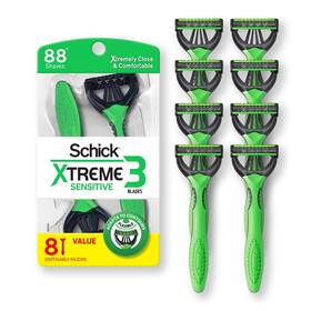 No 841058020141 3 Blade Disposable Razors For Men 8 Ct Mens Sensitive Skin Manual