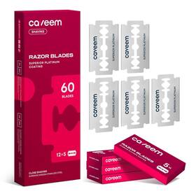 B0dctmbx74 Nobrand 60 Double-edge Razor Blades Stainless Steel Refills For All Standard Razors