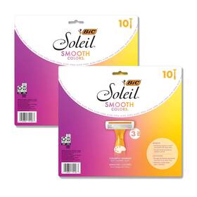 Fjfiejfok3907 Nobrand Smooth Colors Disposable Razors With Aloe Vera And Vitamin E 20-count 3 Blades