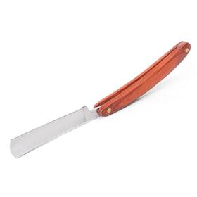 Nomura 550713694749 Straight Edge Barber Razor Folding Shaving Knife Wood Handle Steel Blade