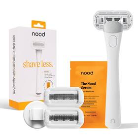 Nood 744110359107 New Shaving Starter Kit Premium Stainless Steel Refillable 5-blade