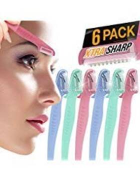 Nylea 747916875413 6 Pack Eyebrow Razor For Women And Men Face Precision Japanese Blades Shaper