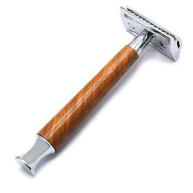 Odontomed2011 639009038358 Double Edge Razor For Men Odm Natural Wood Handle Safety With All