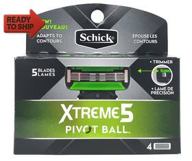 Ohio Trading 313032537568 Premium Quality Xtreme 5 Pivotball Mens Razor Refills 4 Count Box