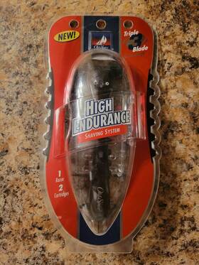 Old Spice 675690550014 High Endurance Shaving System 1 Razor And 2 Cartridges Sealed New