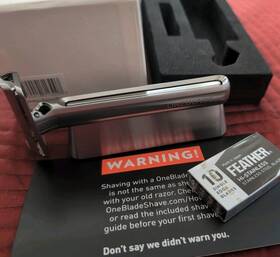 Oneblade 850010713007 One Blade Genesis Edge Razor Silver Stainless Steel New In Box