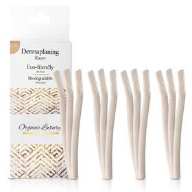Organic Luxury 628942953255 Dermaplane Face Tool - Biodegradable- Swedish Stainless Steel-for Exfoliation
