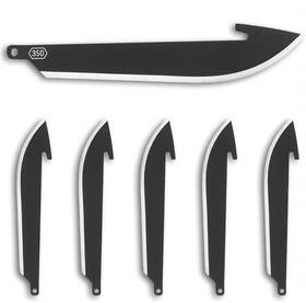 Outdoor Edge 743404232508 Razorsafe 3.5 Inch Black Drop-point Replacebale Blades-includes 6 Edc Blade
