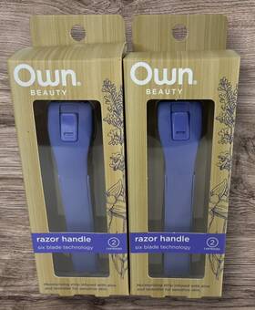 Lz-21141-40 Own Lot Of 2 Beauty Razor With Six Blade Technology Cartridges- New In Box