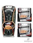 Pace Dorco 6 Six Blade Razor 10 Cartridges 1 Handle New 842424001085