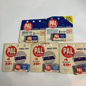 620177 Pal Super Single Edge 4 Blades 5 Packages New Old Stock