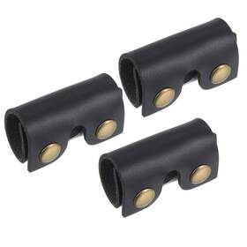 Pta230418tt0390 Patikil Leather Razor Head Protecting Cover 3 Pack Double Edge Safety Black