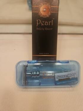 Sbf-11 Pearl New Shaving Double Edge Butterfly Safety Razor Chrome