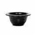 Per-0573 Perma New Shaving Bowl Black Porcelain With Silver Rim 065946005731