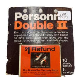 Personna 024500190054 Double Ii Twin Razor Blades 4 Edges On Two Sides 5 Cartridges Nos 2h