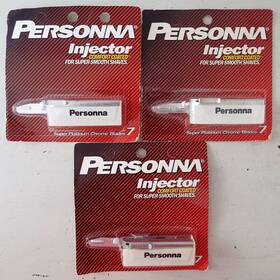 Personna 024500231603 3 Vtg Injector Comfort Coated Blades Super Platinum Chrome 7 21 Total