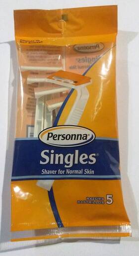 Personna 024500560062 5 Pack Single Blade Disposable Razors For Normal 1 Count Of Silver