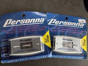 Personna 024500601413 Double Edge Safety Razor Blades 5pk Chrome Comfort Coated 2 Sealed Vtg