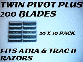 4644762 Personna Twin Pivot Plus - 200 Blades 20 X 10 Bulk Pack