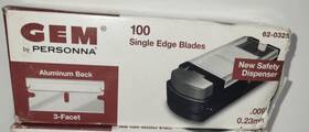 62-0325 Personna Box Of 100 - Gem By Single Edge Blade 0.009 Inch 0.23mm