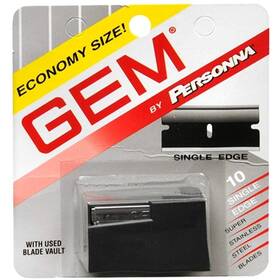 24500022119 Personna Asr Gem Super Stainless Steel Single Edge Blades 10 Each Pack Of 2