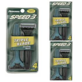 Hg0320853 Personna Idx 3 Pack Razor Blades Triple Blade 4