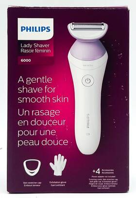 Brl136 Philips Lady Shaver 6000 Brl136/00 Wet And Dry With 4 Accessories