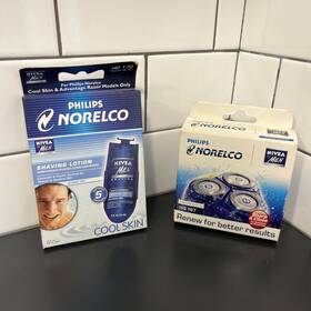 Philips Norelco 075020000750 Shaving Heads Hq 167 And Nivea For Men Lotion 4 Cartridges