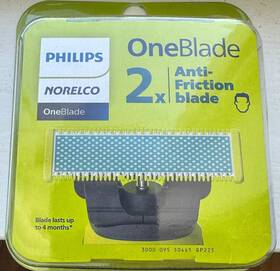 Qp22 Philips Norelco 075020103949 Genuine Oneblade Anti-friction Replacement Blades 2 Count