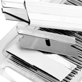 Phyxology Supply 817244025771 Ultra Sharp Usa-made Steel Razor Scraper Blades Bulk 100 Pack By Nova