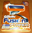 Power 8 Gillette 1package Pcs Razor Fusion Blades Cartridges