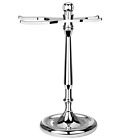 Pr-com-rt-x979036 Velkomin Deluxe Chrome Razor And Brush Stand Mens 6919610248235