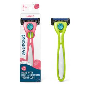 Preserve 631740052563 Shave 5 Five Blade Refillable Razor Made From Recycled Materials Key