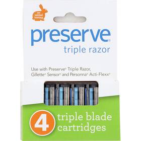 Pv0010 Preserve 4 Triple Blade Razor Cartridges