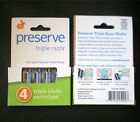 05090 Preserve Triple Razor Replacement Fill Blades 4 Cartridges Per Pack