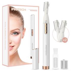 Tgde-t9-w Pritech Electric Eyebrow Trimmer - Facial Hair Remover For Eyebrows Face Chin Neck