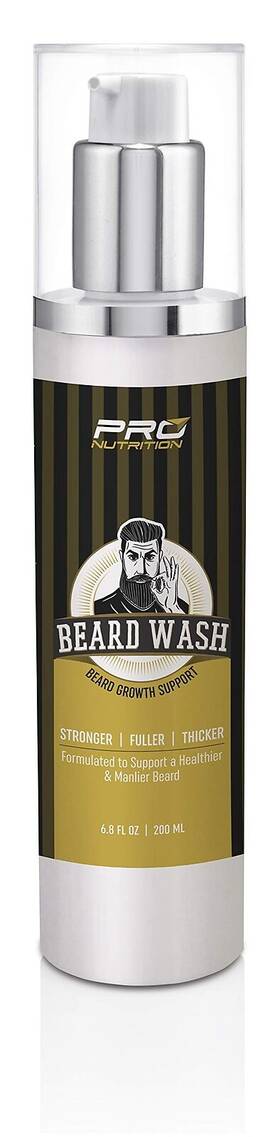 Pro Nutrition 652012999508 Beard Growth Shampoo And Wash- Stimulates Repairs New Follicle Growth. Grow S