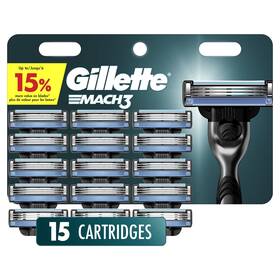 00047400657045 Procter & Gamble Gillette Mach3 Razor Blade Refills For Men 15 Count