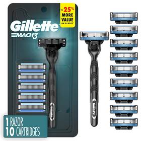 Mach3 Procter & Gamble 313047444479 Gillette Shaving Razor For Men 1 3-blade Handle S