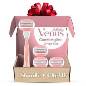 Procter & Gamble 313054322388 Gillette Venus Comfortglide White Tea Womens Razor 1 Handle 4 Blade Refills