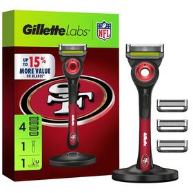 Procter & Gamble 445002958929 Gillette Labs Special Nfl 49ers Edition Shaving Razor For Men - 1 Handle 4 Razo