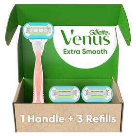 Procter & Gamble 445017062062 Gillette Venus Extra Smooth Pink Womens Razor Pivoting Head 5 Blades Fo