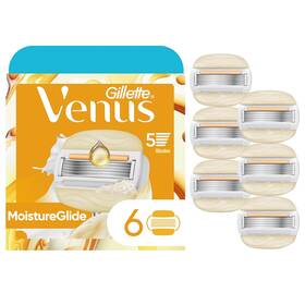 Procter & Gamble 445029472453 Venus Moistureglide Womens Razor Blades With Built-in Shave Gel Bars 6