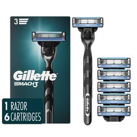 Mach3 Procter & Gamble 445040072076 Razor For Men 1 Handle 6 Blade Refills