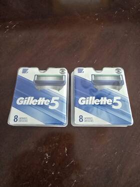 Procter & Gamble 705353579257 Gillette 5 Mens Razor Blade Refills 16 Count P&g Lot Of 2 New