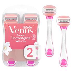 Procter & Gamble 711181287202 Gillette Venus Comfortglide Disposable Razors For Women 2 Count White Tea Scen