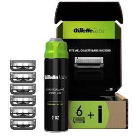 Procter & Gamble 711181669213 Gillette Labs With Exfoliating Bar Razor Refills For Men 6 Blade